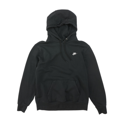 Black Solid Hoodie Pullover