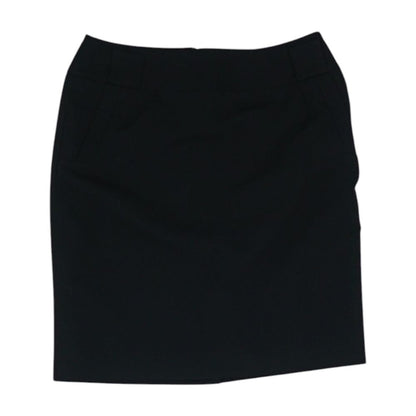 Black Solid Mini Skirt
