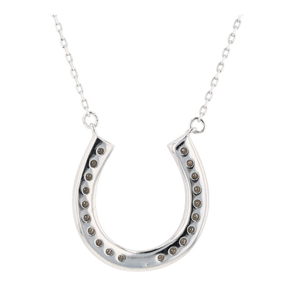 5/8 ctw Sterling Silver Moissanite Pendant Necklace