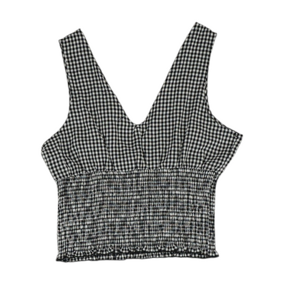 Black Check Blouse