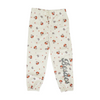 Ivory Graphic Active Pants