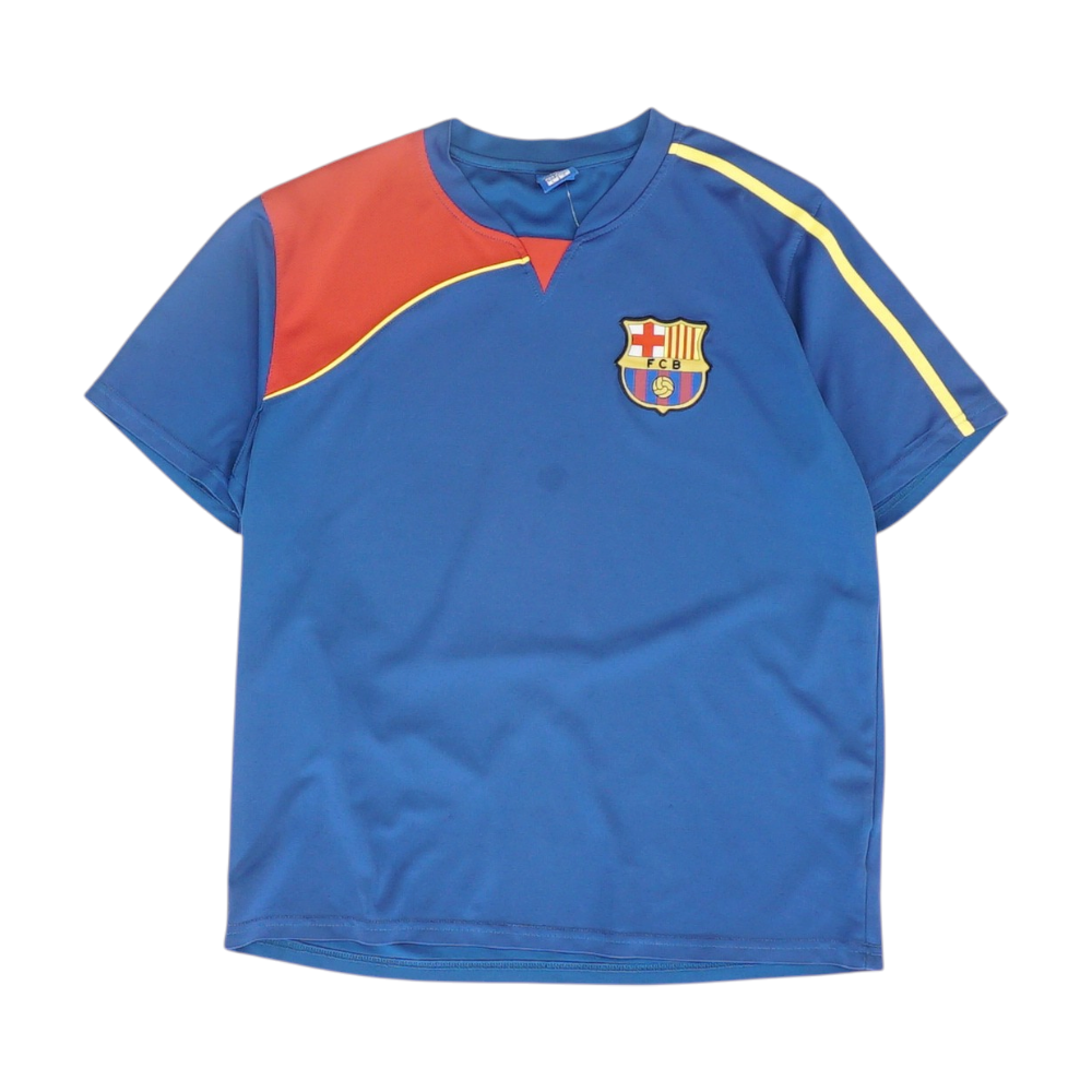 Men's Navy FC Barcelona Short Sleeve Jersey