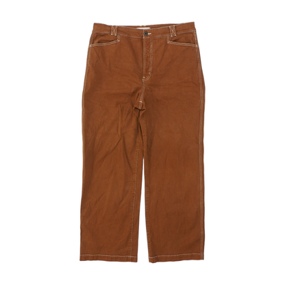 Rust Wide Leg Jeans