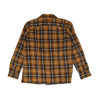 Rust Plaid Flannel Button Down