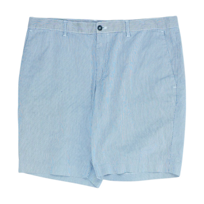 Navy Striped Chino Shorts
