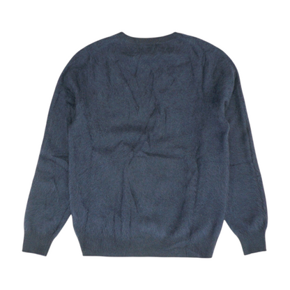 Navy Solid Pullover Sweater