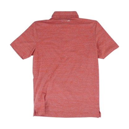 Red Striped Short Sleeve Polo
