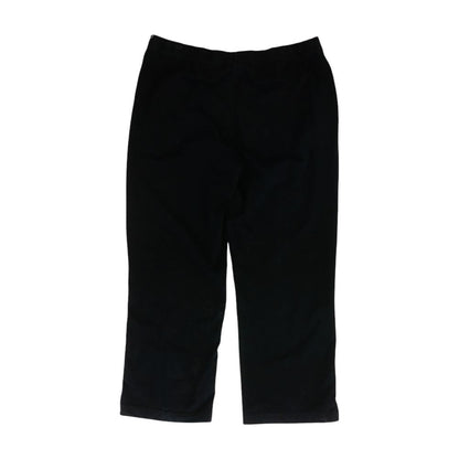 Vintage Black Solid Active Pull On Pants