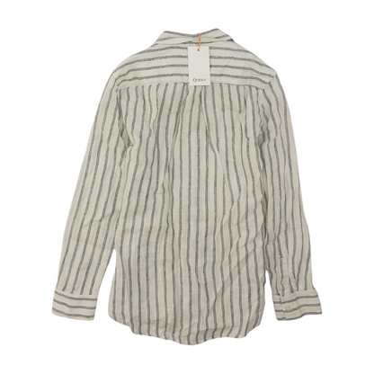 White Striped Button Down