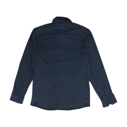 Black Solid Long Sleeve Button Down