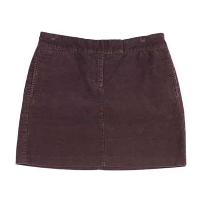 Burgundy Mini Skirt