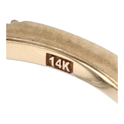14K White Gold Diamond Band Ring