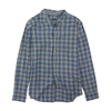 Blue Plaid Long Sleeve Button Down