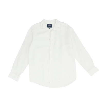Ivory Solid Long Sleeve Button Down