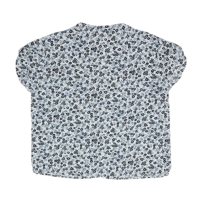 White Floral Blouse