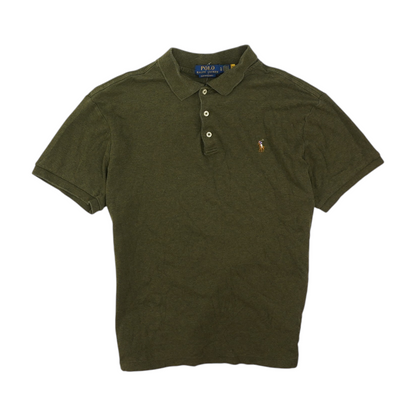 Green Solid Short Sleeve Polo