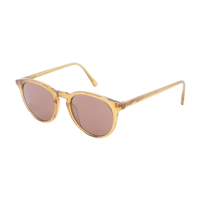Gold Messy Weekend Round Sunglasses