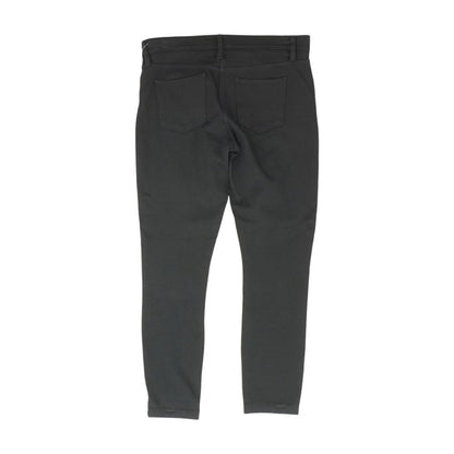 Black Solid Five Pocket Pants