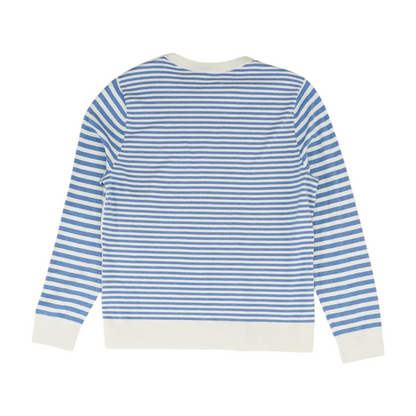 Blue Striped Pullover Sweater