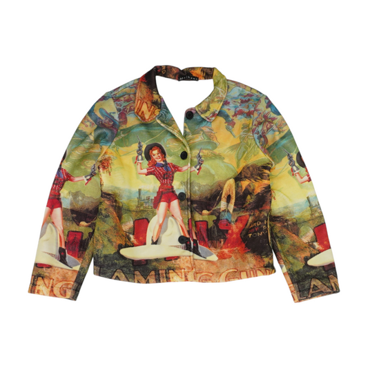 Green Graphic Jacket