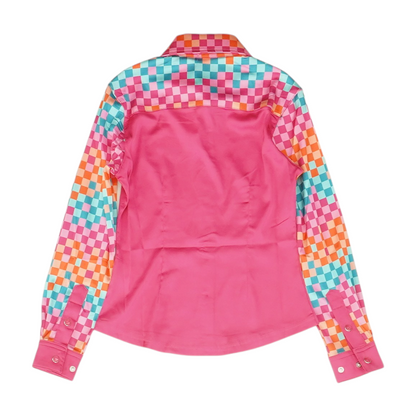 Pink Long Sleeve Button Down
