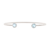 LaFonn Sterling Silver Aquamarine Cuff Bracelet – Image 1