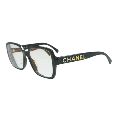 Black CHANEL 5408-A Square Prescription Eyewear