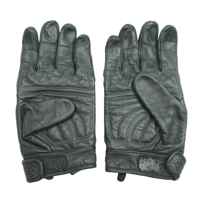 Black Leather Gloves