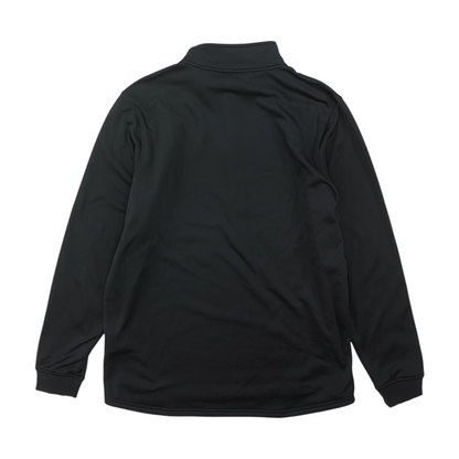 Black Solid 1/4 Zip Pullover