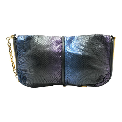 Tricolor Exotic Leather Frame Purse