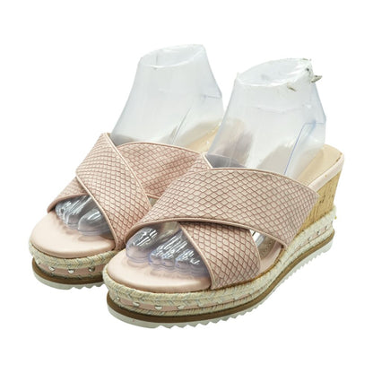 Pink Wedged Sandals