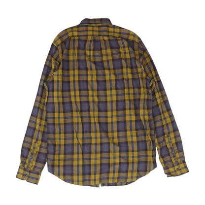 Brown Tall Plaid Long Sleeve Button Down