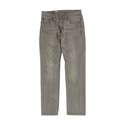 Gray Mid Rise Slim Leg Jeans