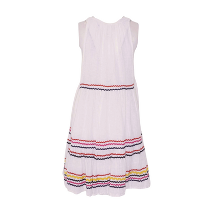 Ivory Striped Mini Dress