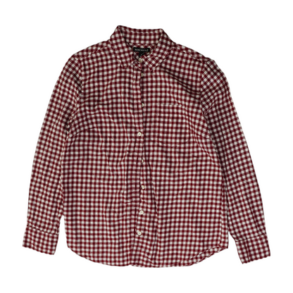 Red Check Button Down