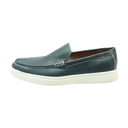 Navy Slip-On Dress Shoes