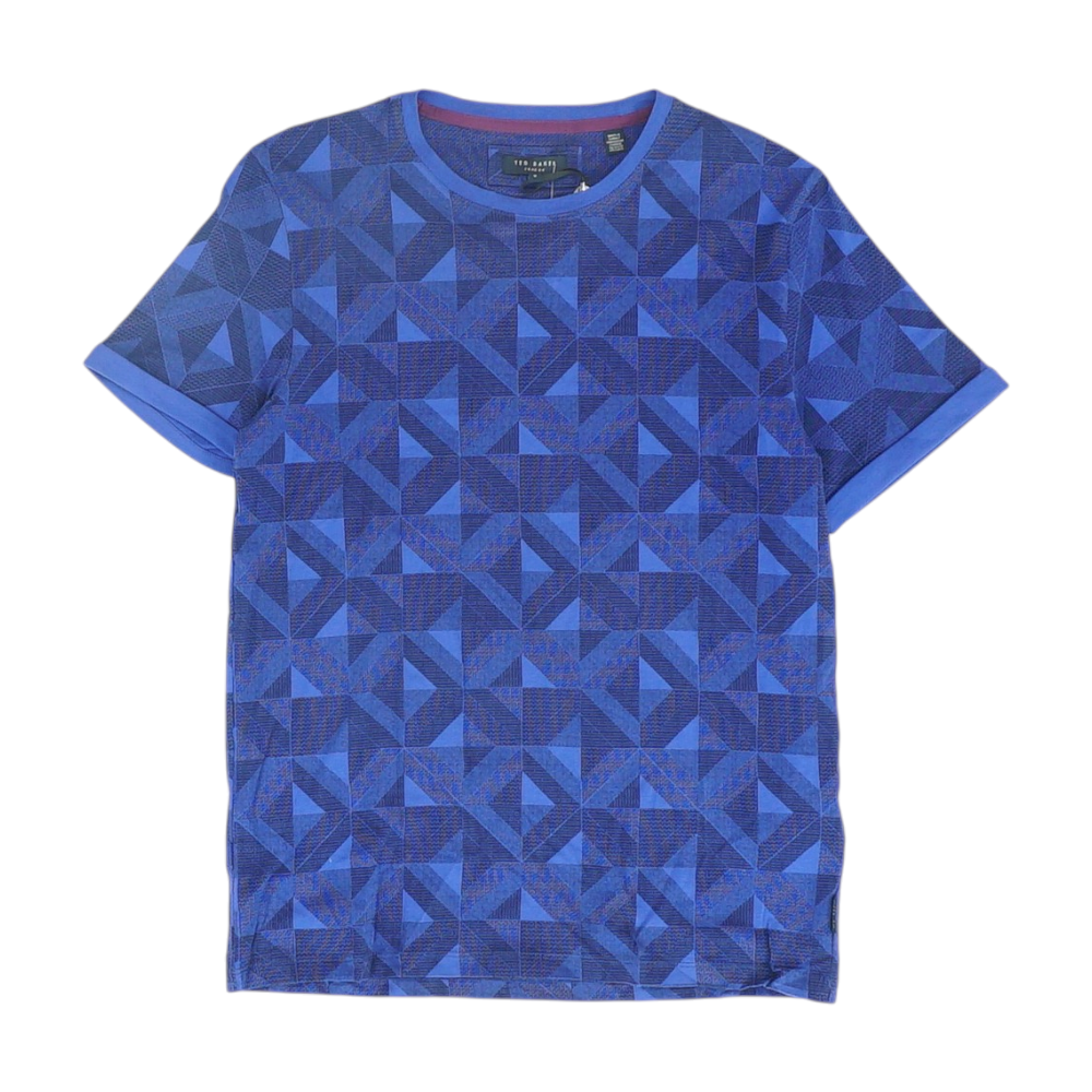 Blue Geometric T-Shirt