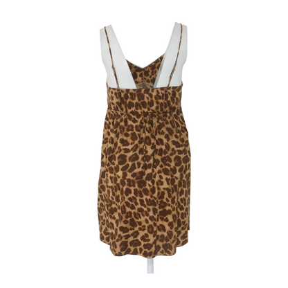 Tan Animal Print Mini Dress