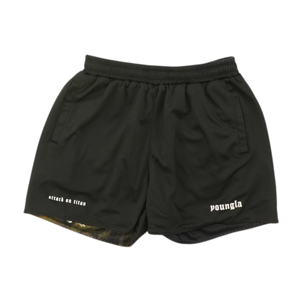 YoungLA Black Active Shorts – Image 1