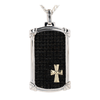 Sterling Silver Onyx Pendant Necklace