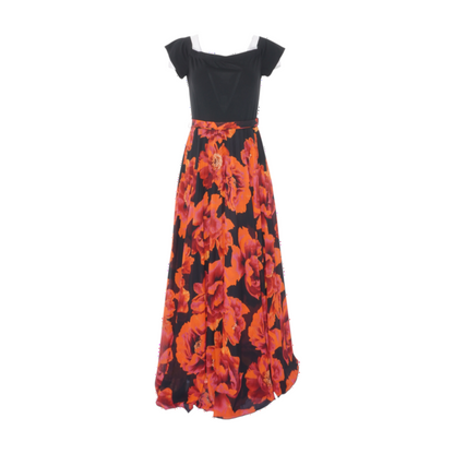 Red Floral Maxi Dress