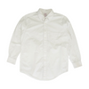 White Solid Long Sleeve Button Down