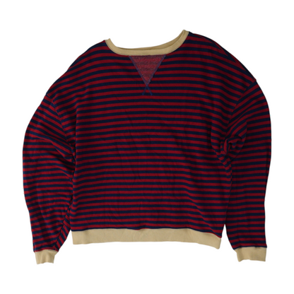 Red Striped Sweatshirt Pullover