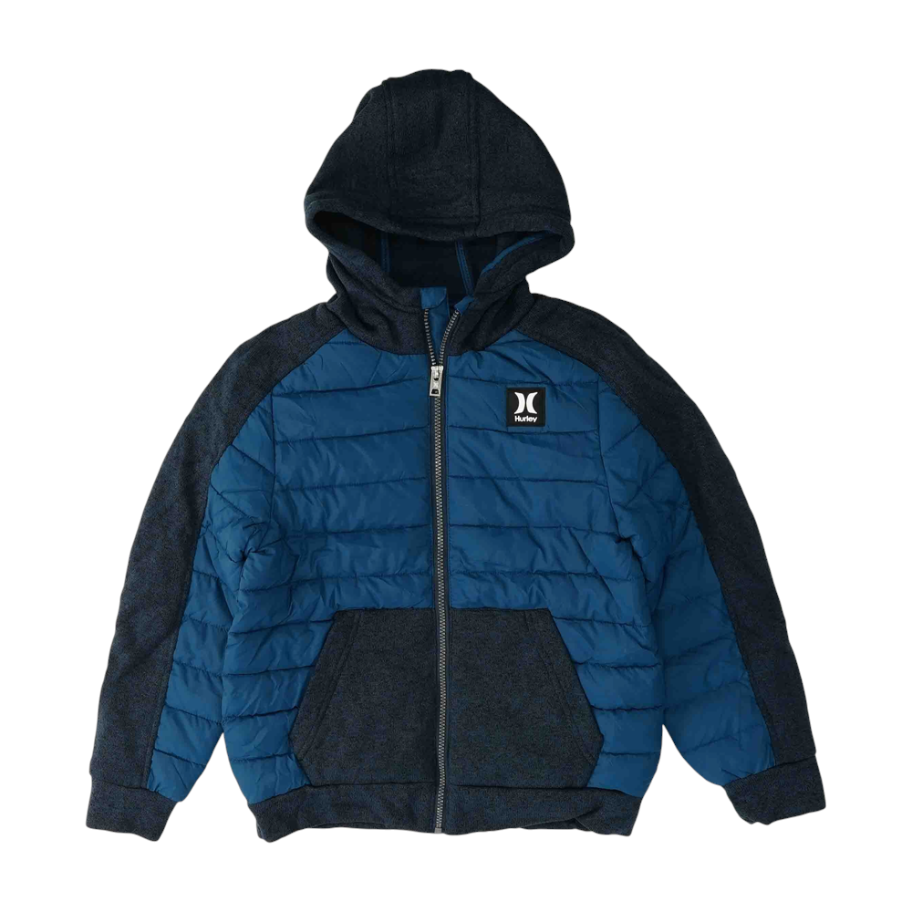 Blue Color Block Jacket