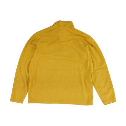 Yellow Solid 1/4 Zip Pullover