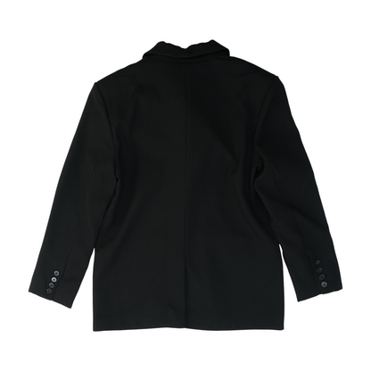 Black Solid Blazer