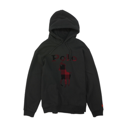 Black Solid Hoodie Pullover