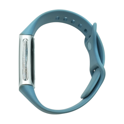 20mm Charge 6 Silver Activity Tracker Blue Band S/M