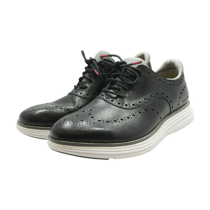 Black Lace-Up Casual Shoes