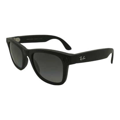 Black Wayfarer Smart Glasses